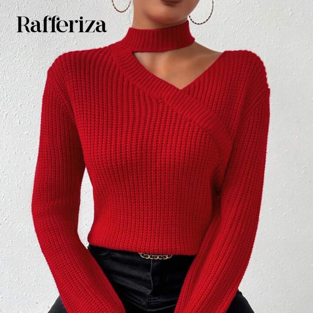 Shein Asymmetrical Neck Drop Shoulder Sweater Size Small